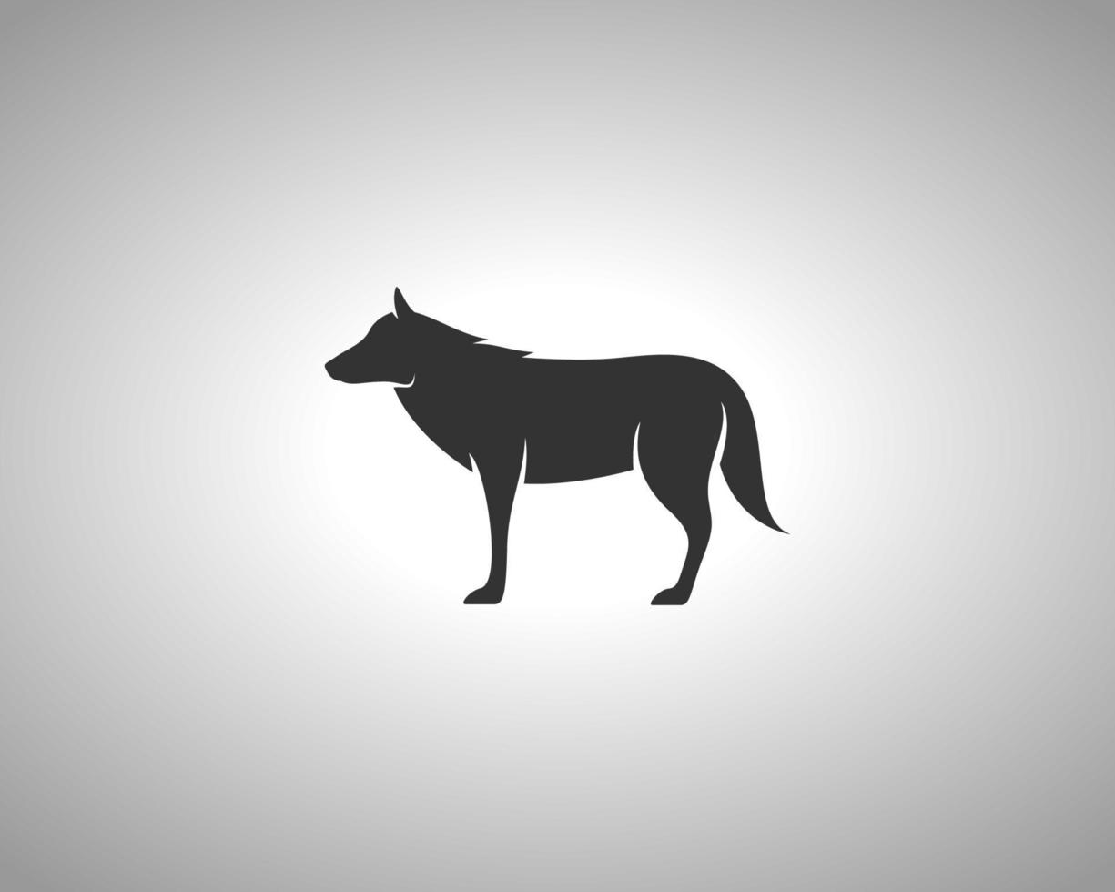 wolf vector silhouette