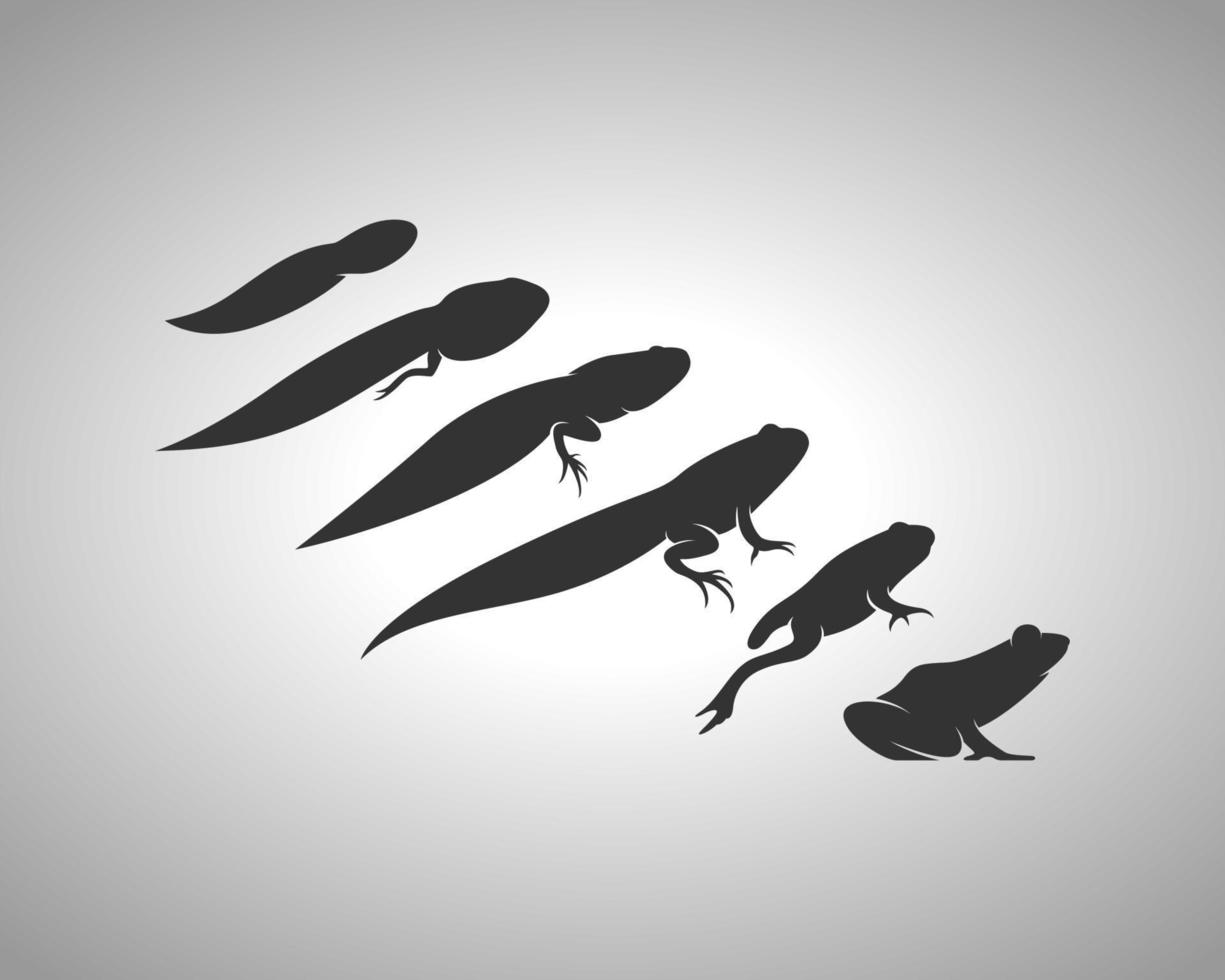 tadpole outline vector silhouette