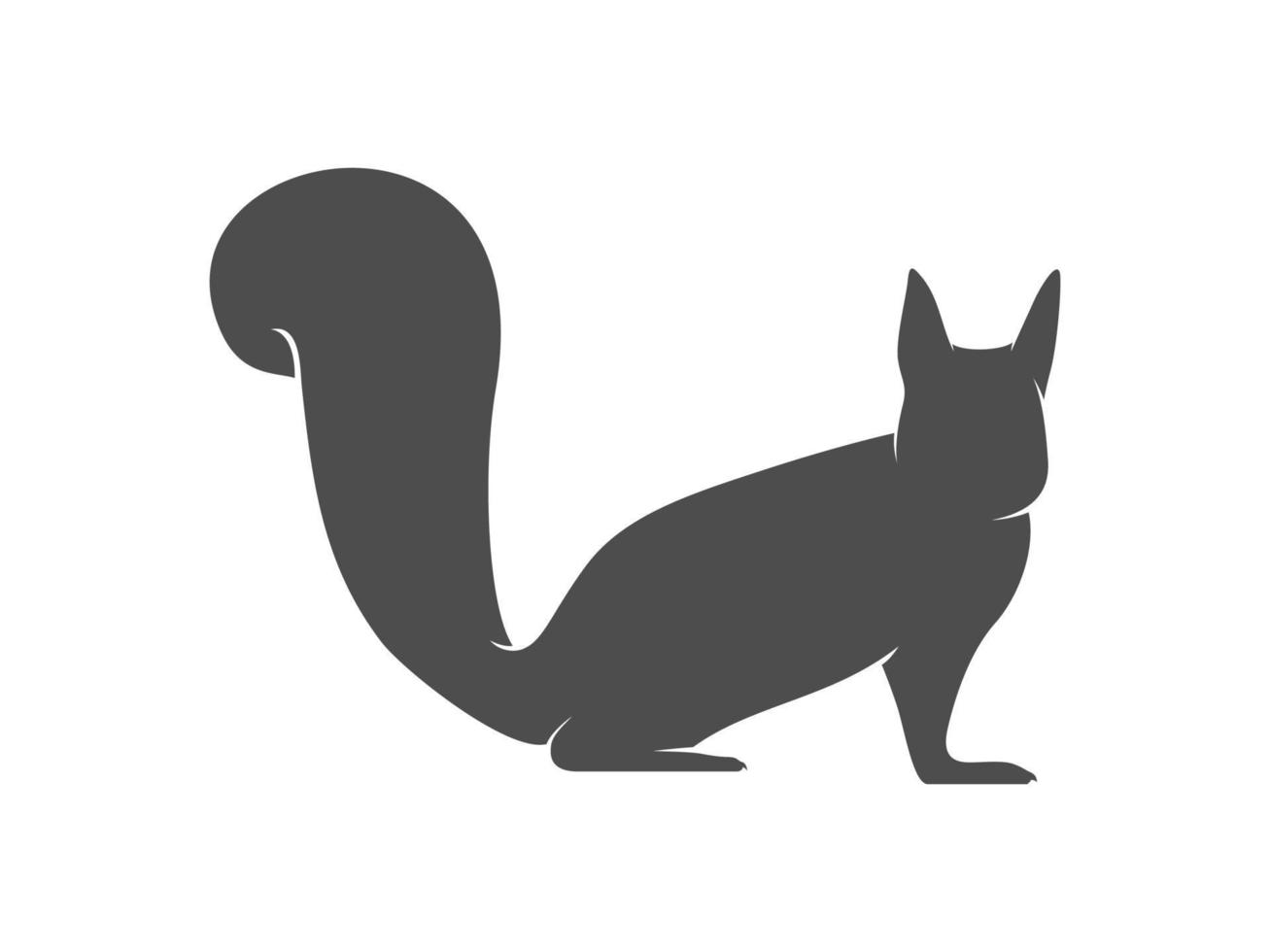 squirrel vector silhouette