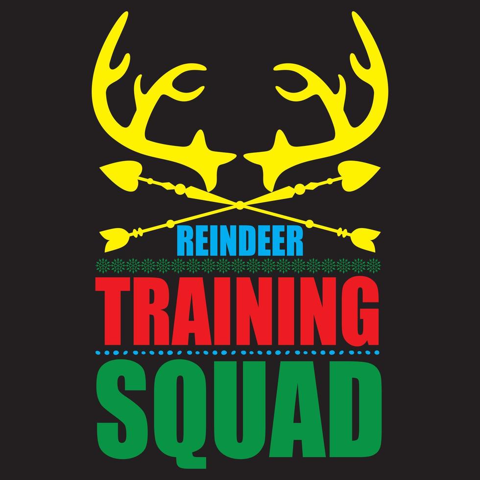 Reinder training squad vector