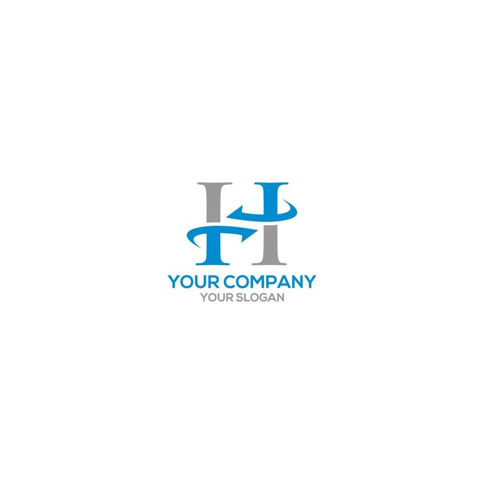 H Trading Logo Design Vector