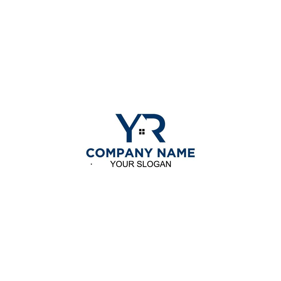 YR Home Logo Design Vector