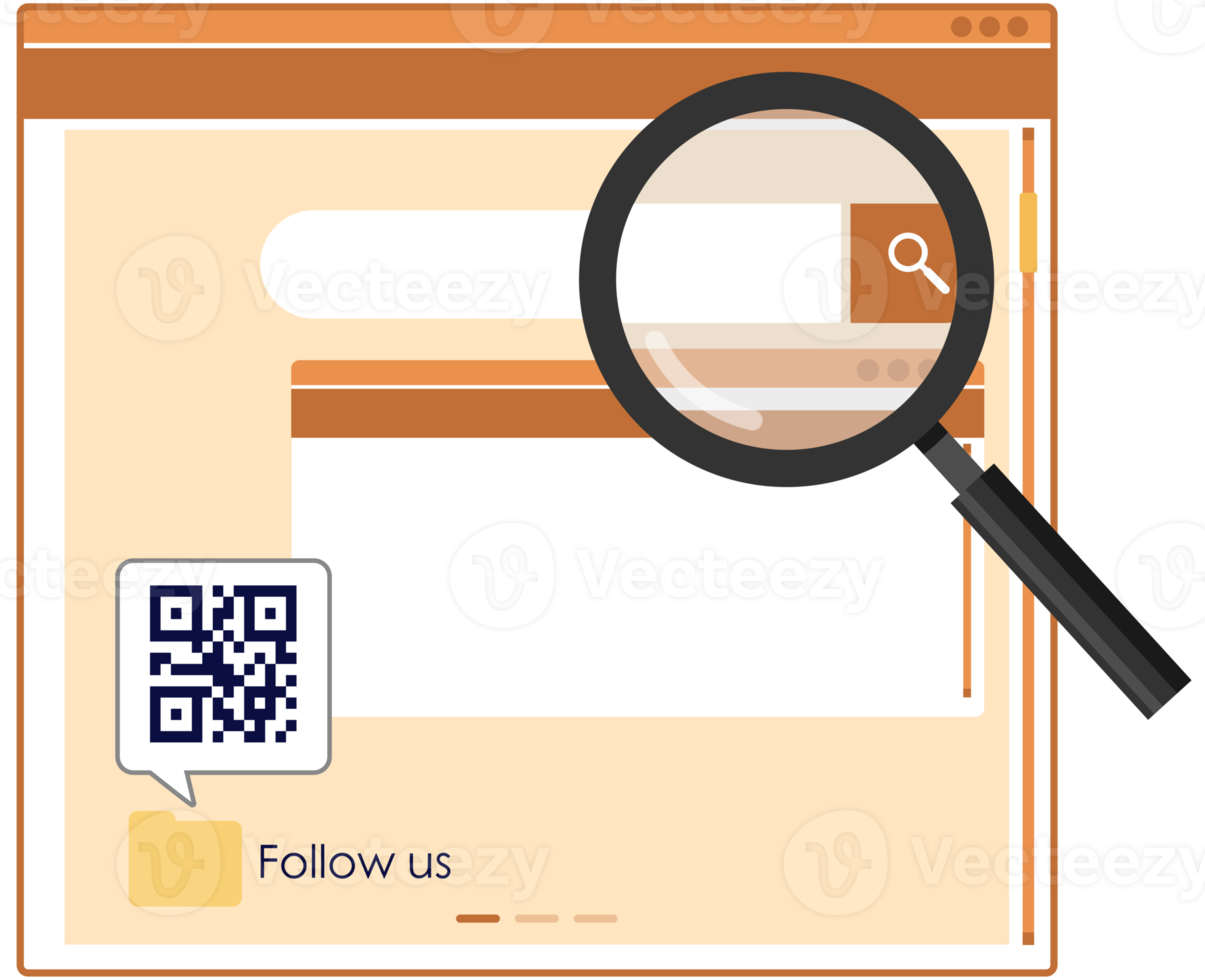 Video player design for website and mobile apps.Magnifying glass search