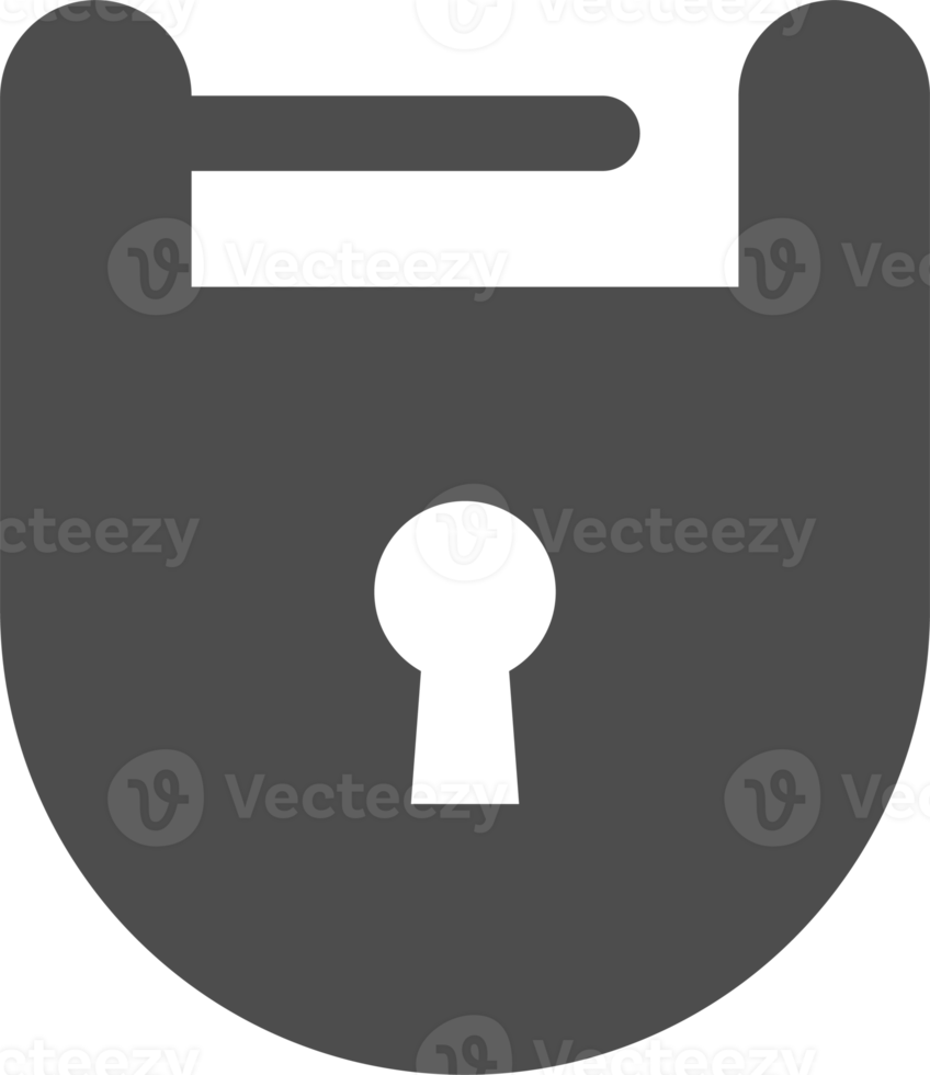 Lock and unlock icon isolated illustration design. Security symbol for website design, logo, app. png