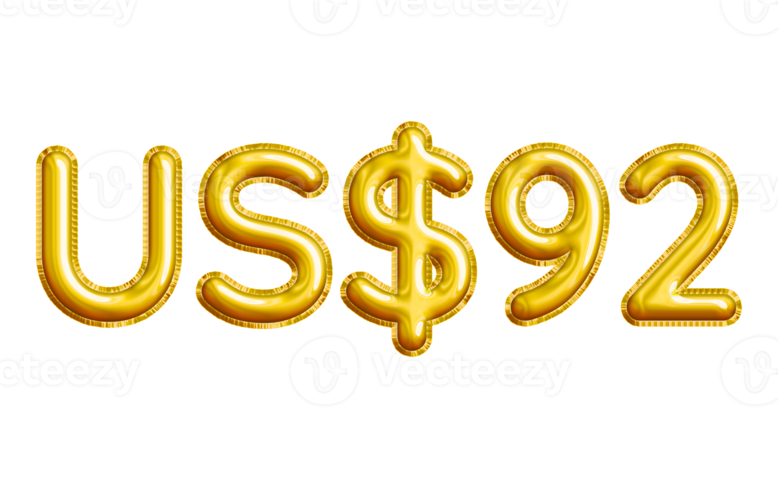 USD or United States Dollar 3D Gold Balloon. You can use this asset for your content like as USD Currency, Flyer Marketing, Banner, Promotion, Advertising, Discount Card, Pamphlet and anymore. png