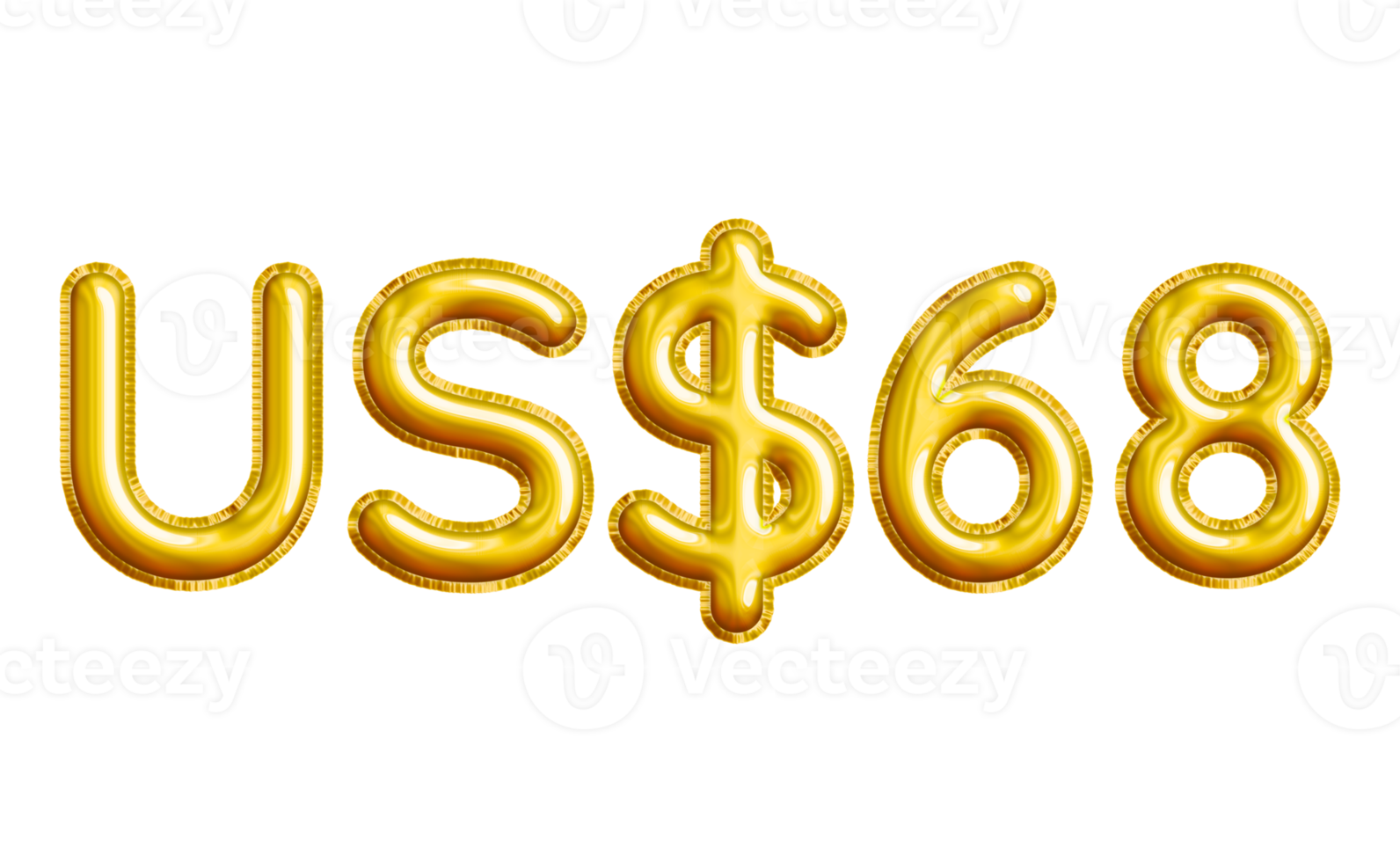 USD or United States Dollar 3D Gold Balloon. You can use this asset for your content like as USD Currency, Flyer Marketing, Banner, Promotion, Advertising, Discount Card, Pamphlet and anymore. png