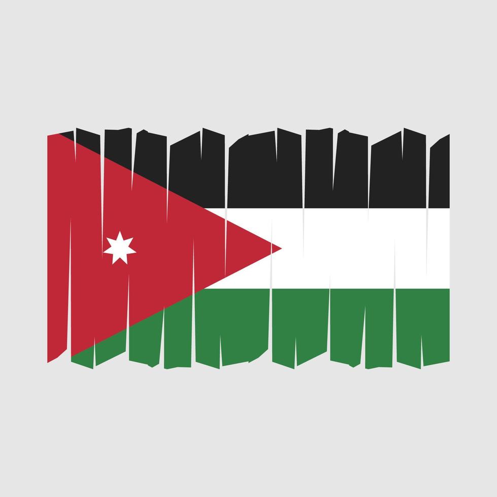 Jordan Flag Brush Vector