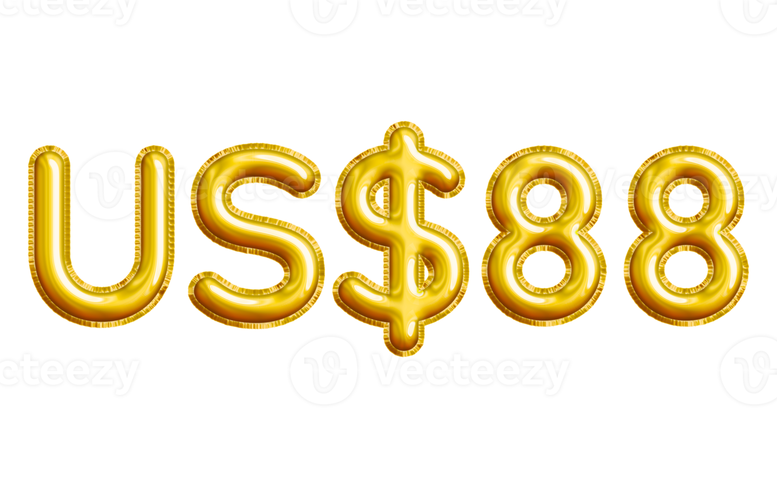 USD or United States Dollar 3D Gold Balloon. You can use this asset for your content like as USD Currency, Flyer Marketing, Banner, Promotion, Advertising, Discount Card, Pamphlet and anymore. png