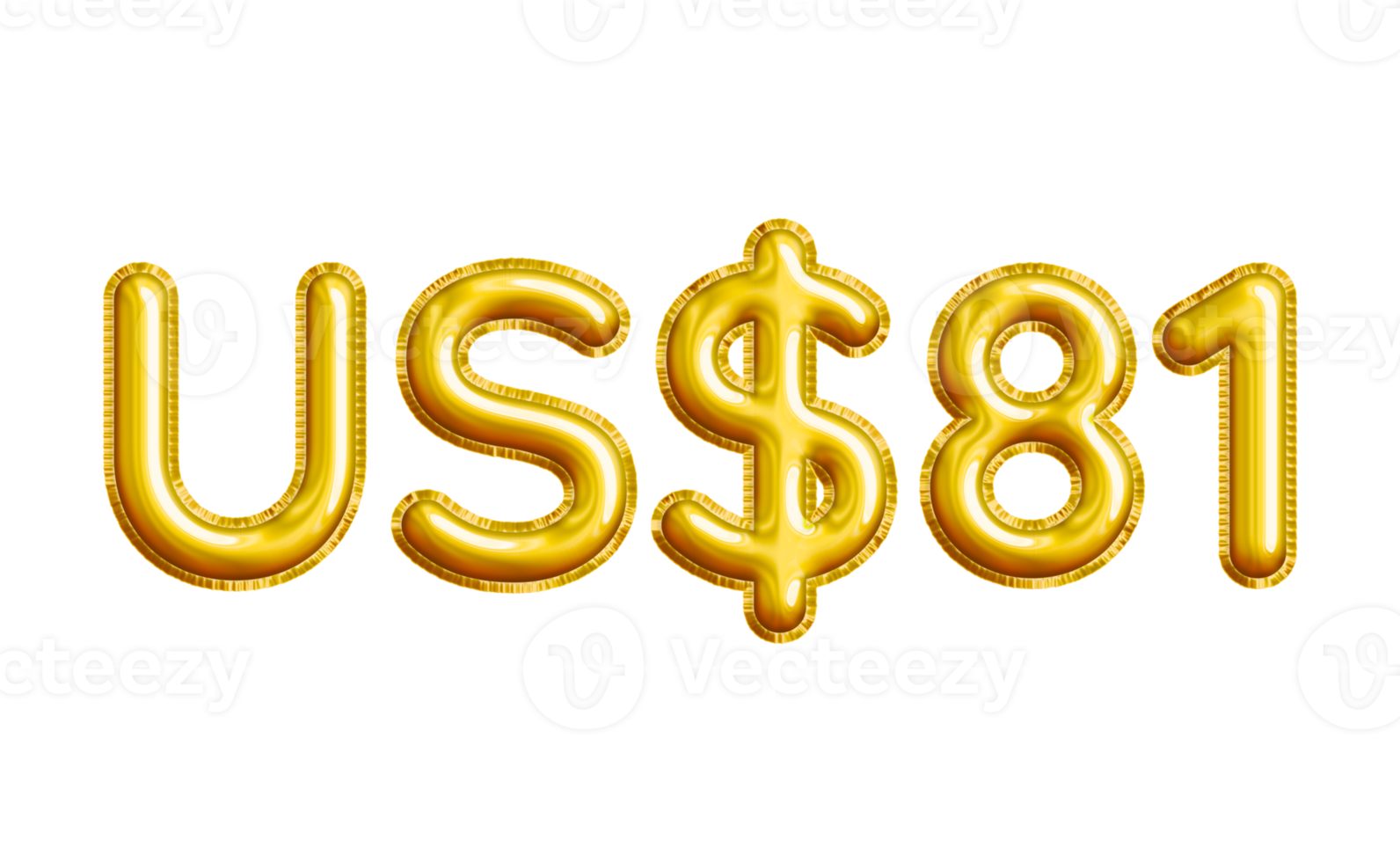 USD or United States Dollar 3D Gold Balloon. You can use this asset for your content like as USD Currency, Flyer Marketing, Banner, Promotion, Advertising, Discount Card, Pamphlet and anymore. png