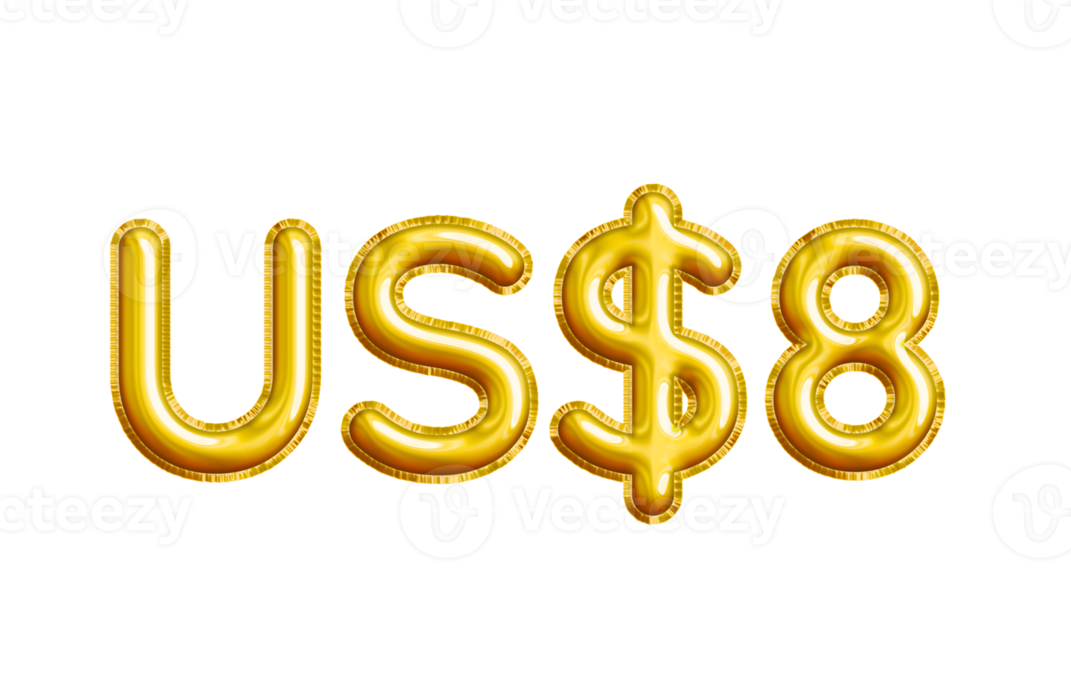 USD or United States Dollar 3D Gold Balloon. You can use this asset for your content like as USD Currency, Flyer Marketing, Banner, Promotion, Advertising, Discount Card, Pamphlet and anymore. png