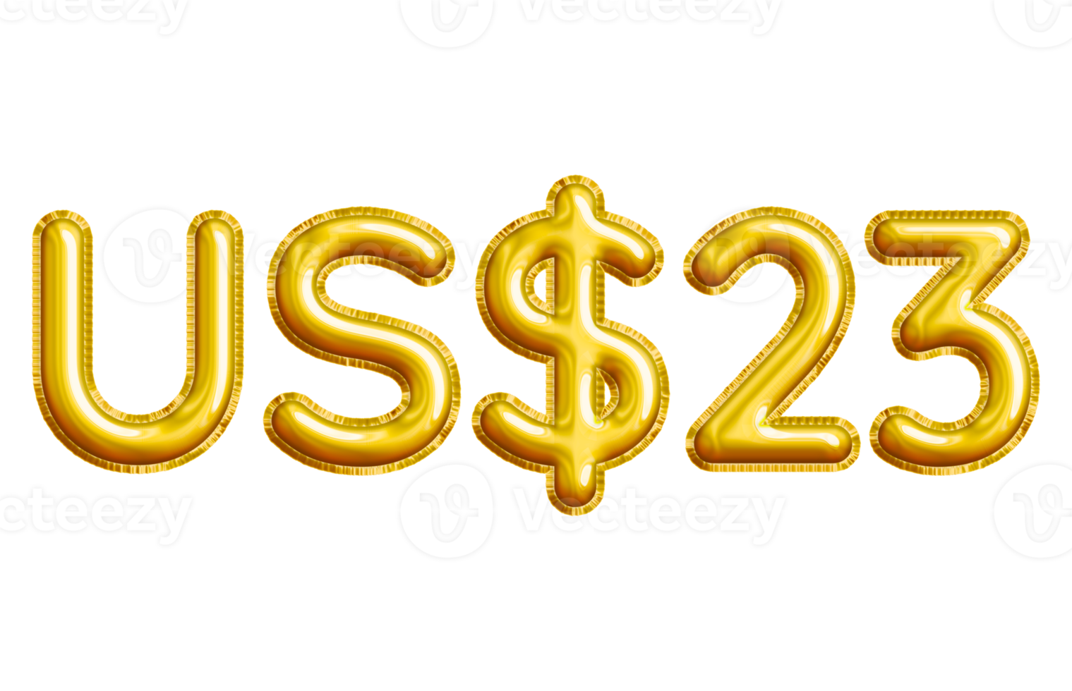 USD or United States Dollar 3D Gold Balloon. You can use this asset for your content like as USD Currency, Flyer Marketing, Banner, Promotion, Advertising, Discount Card, Pamphlet and anymore. png