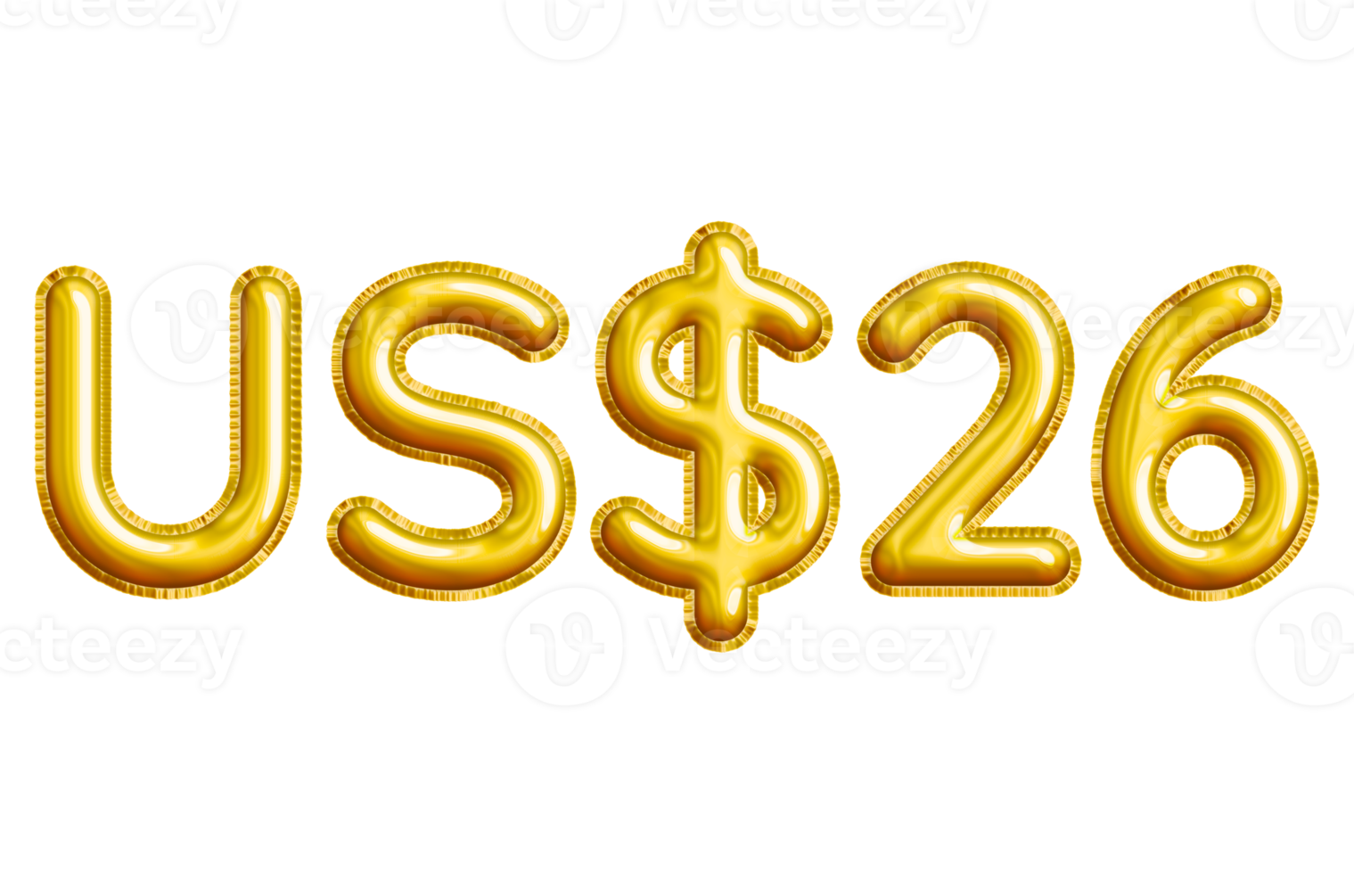 USD or United States Dollar 3D Gold Balloon. You can use this asset for your content like as USD Currency, Flyer Marketing, Banner, Promotion, Advertising, Discount Card, Pamphlet and anymore. png