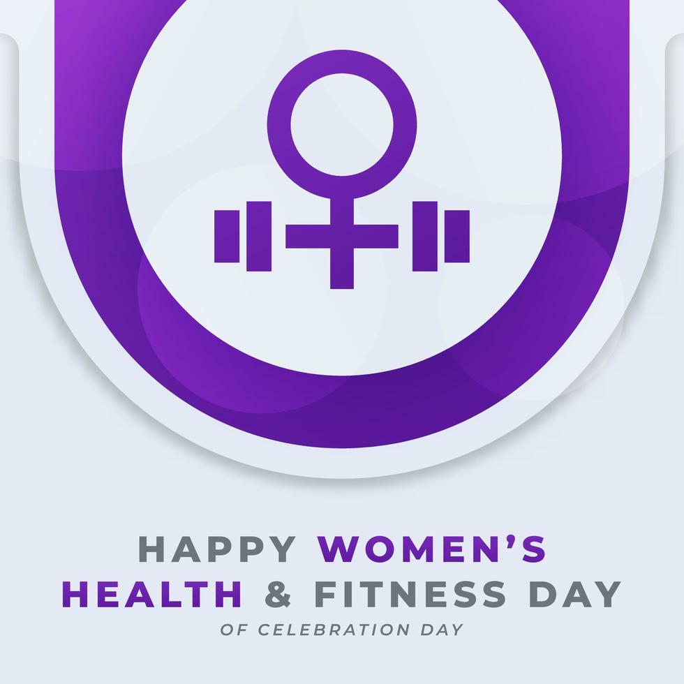 National Women's Health and Fitness Day Celebration Vector Design Illustration for Background, Poster, Banner, Advertising, Greeting Card