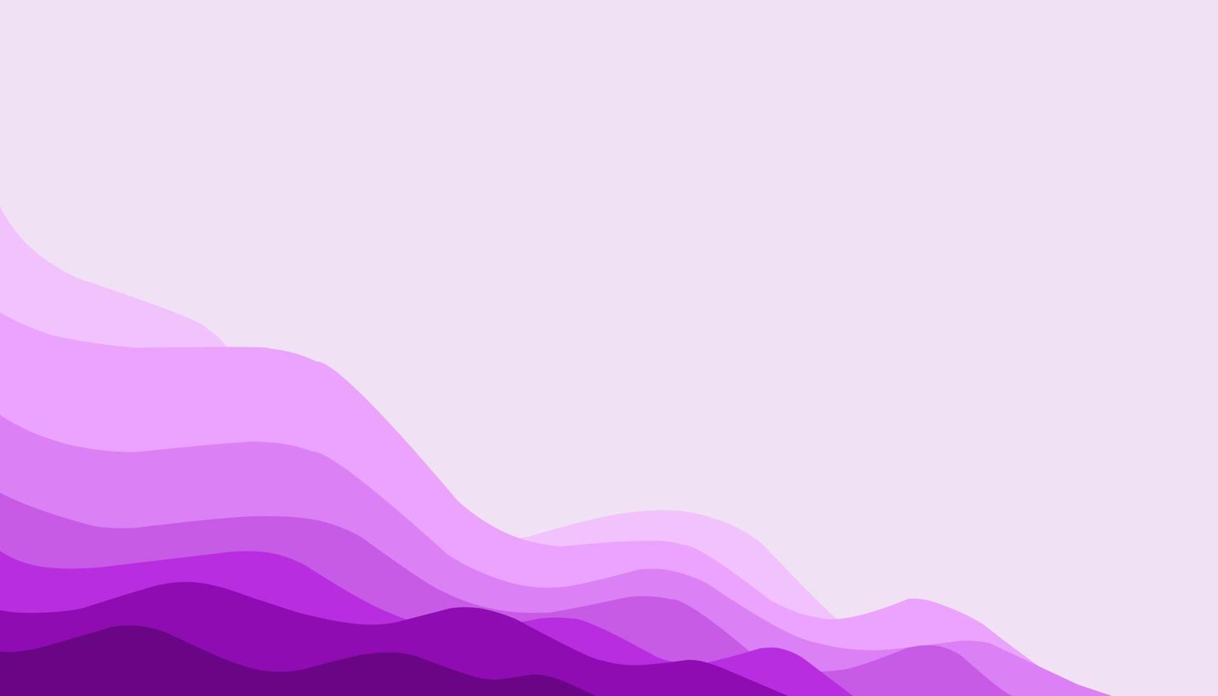 Abstract background illustration of purple waves vector