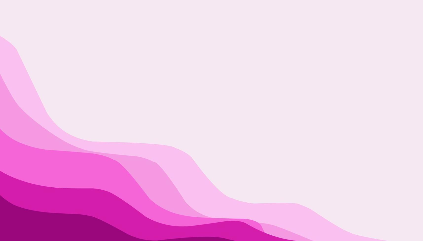 Abstract background illustration of pink waves vector