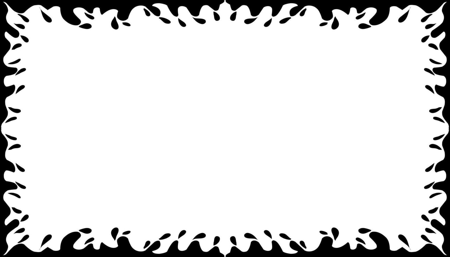 Illustration of a photo frame with a tribal design vector