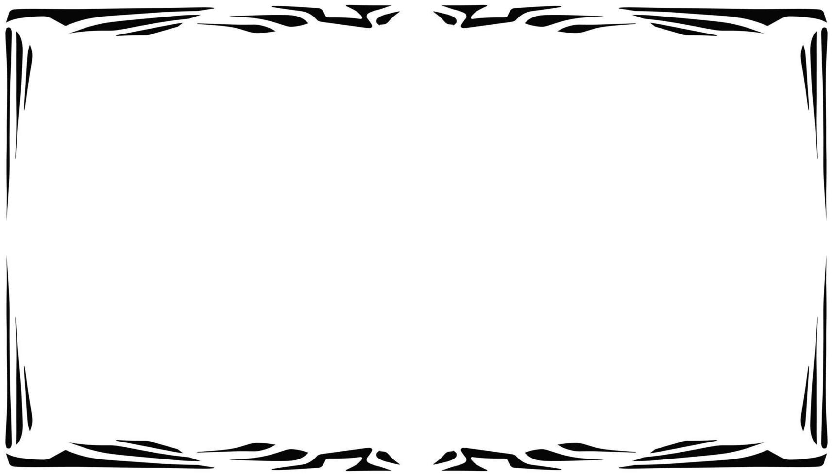Illustration of a photo frame with a tribal design vector