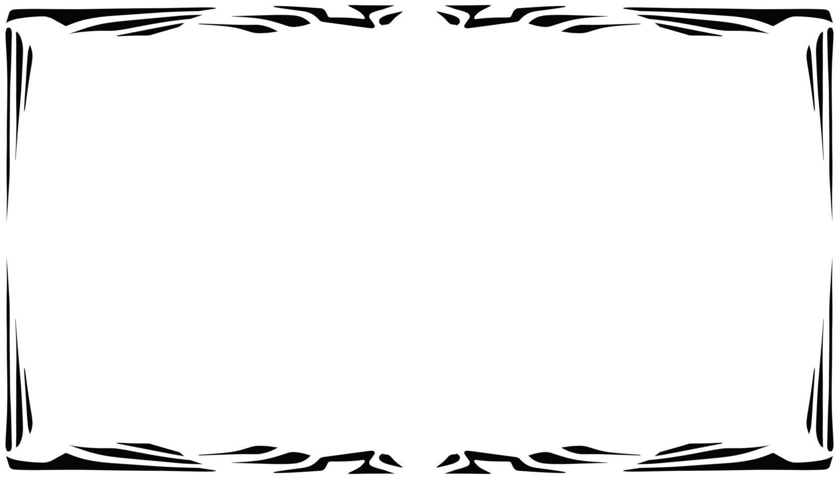 Illustration of a photo frame with a tribal design vector