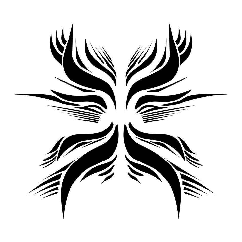 ilustración de un tribal tatuaje con un estético forma vector