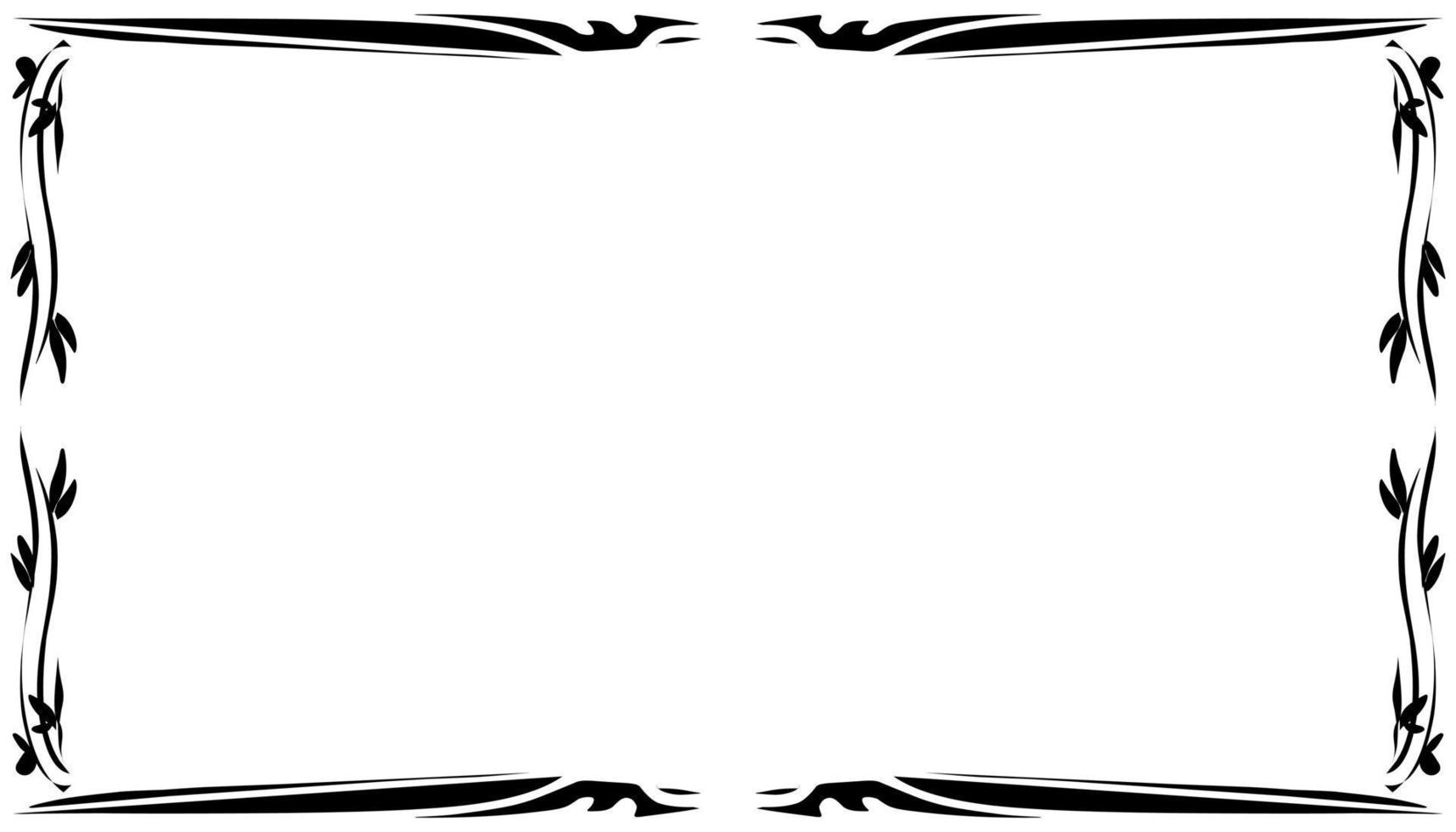 Illustration of a photo frame with a tribal design vector