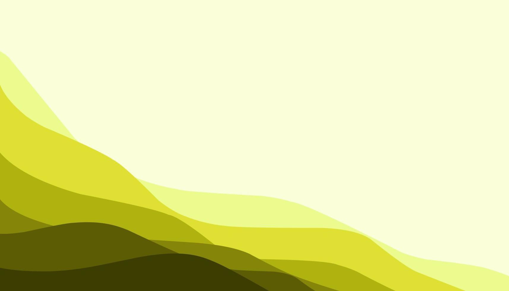 Abstract background illustration of yellow waves vector