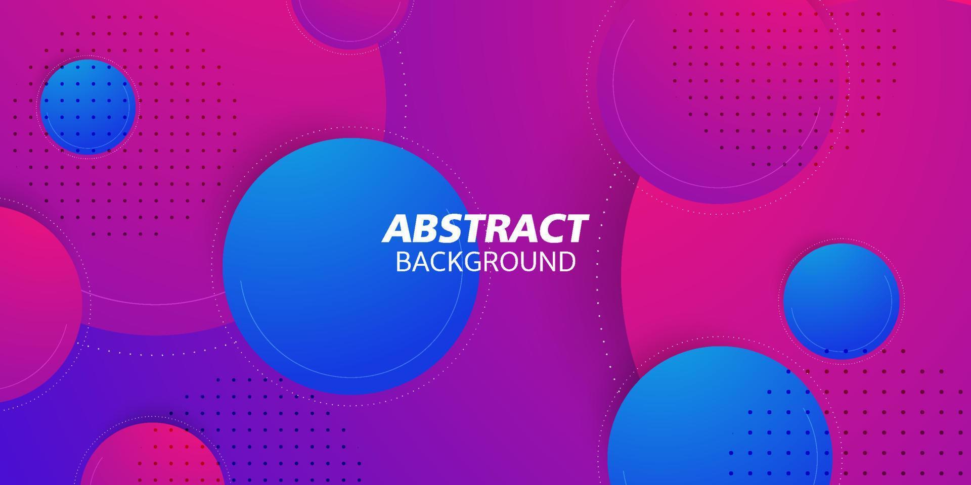 Abstract geometric background with colorful purple and blue circle space background design. Modern and cool design. Vector Eps10