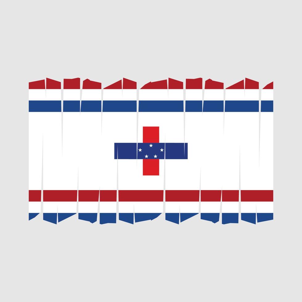 Netherlands Flag Brush Vector