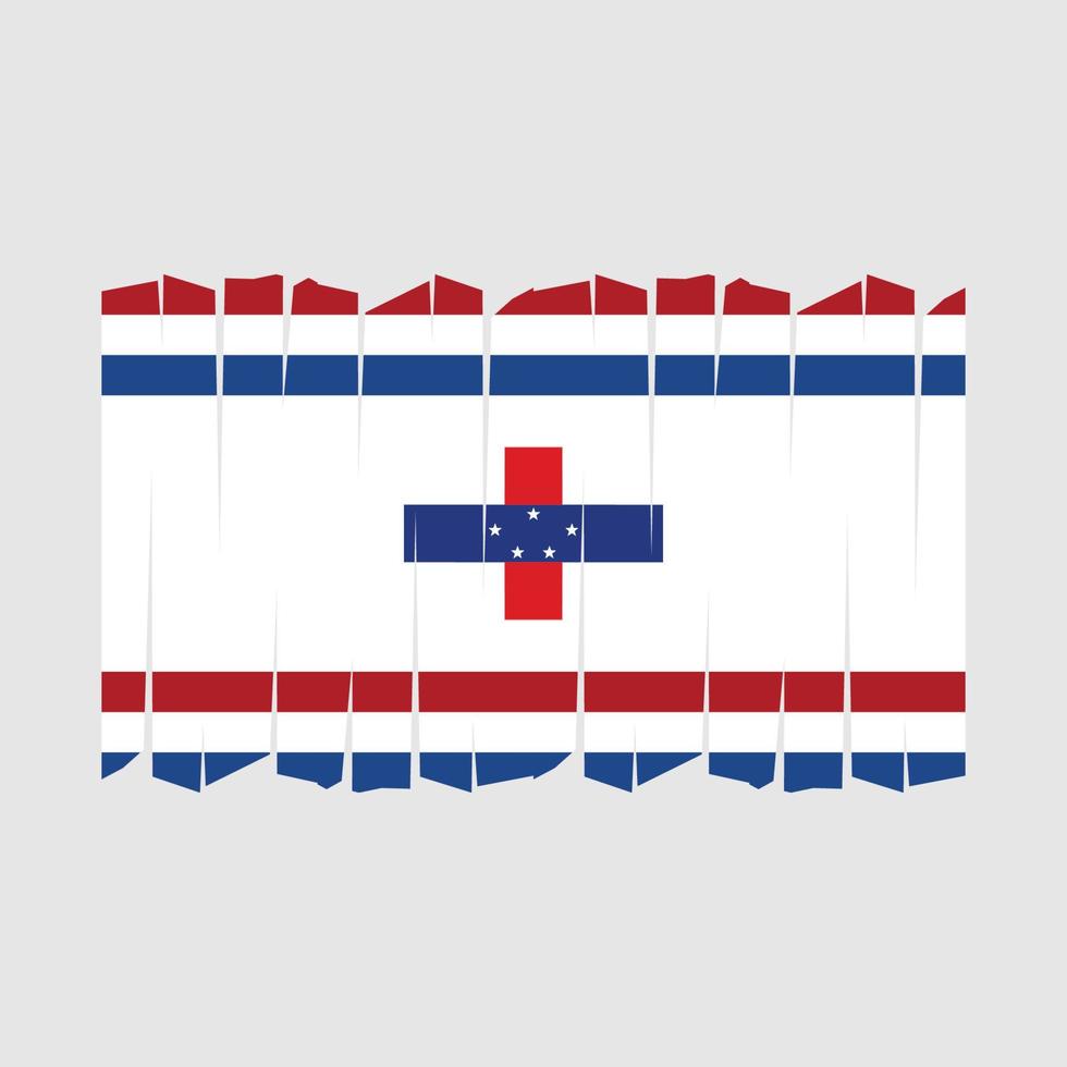 Netherlands Flag Brush Vector