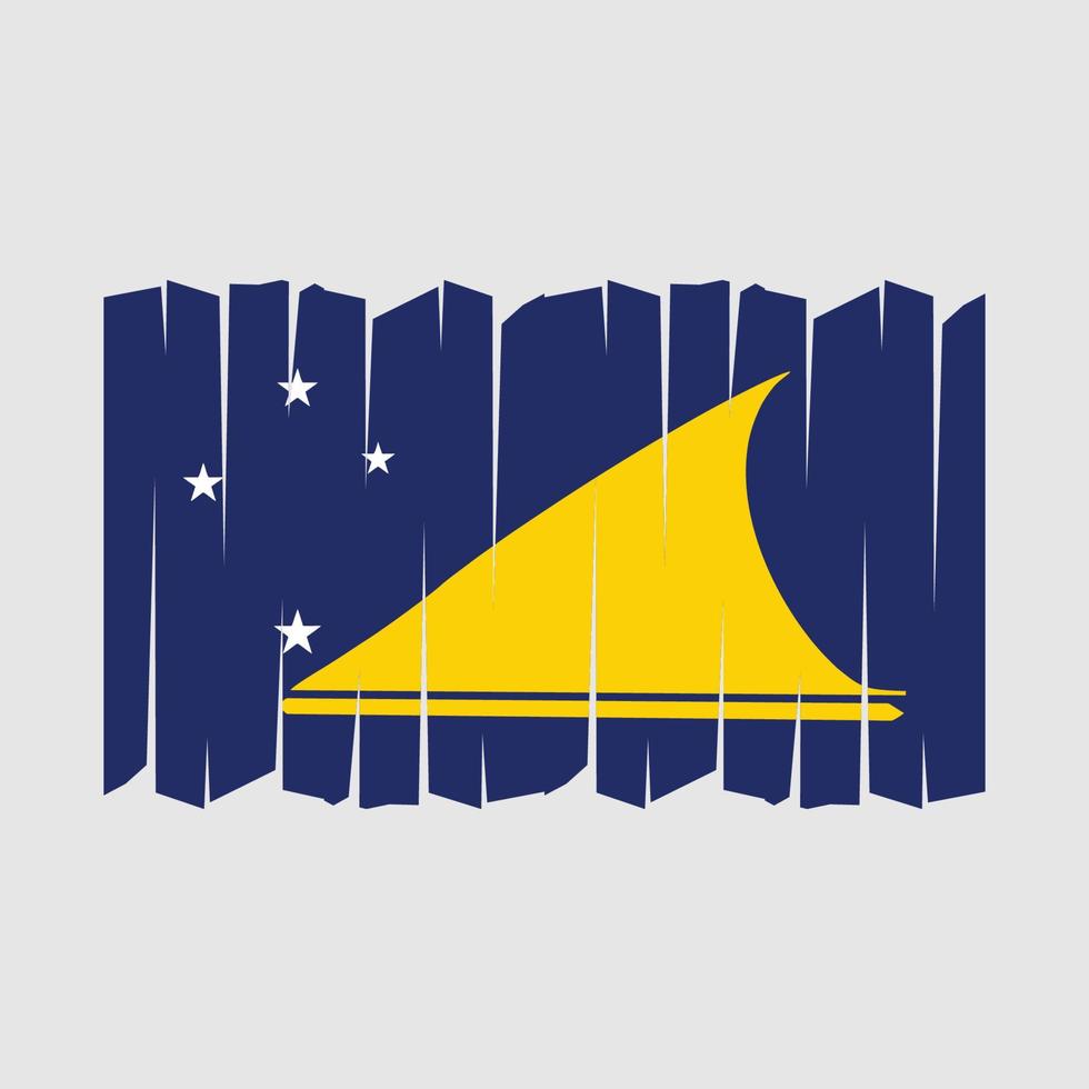 Tokelau Flag Brush Vector