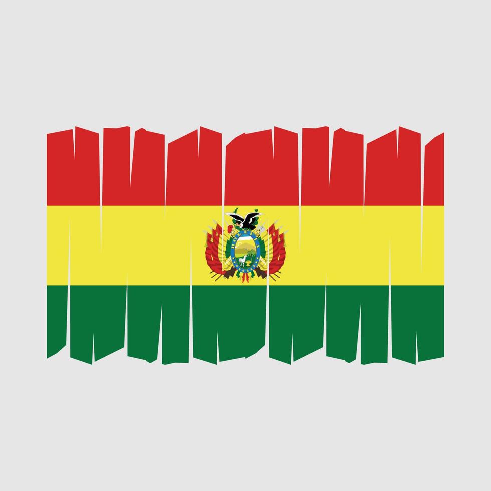 Bolivia Flag Brush Vector