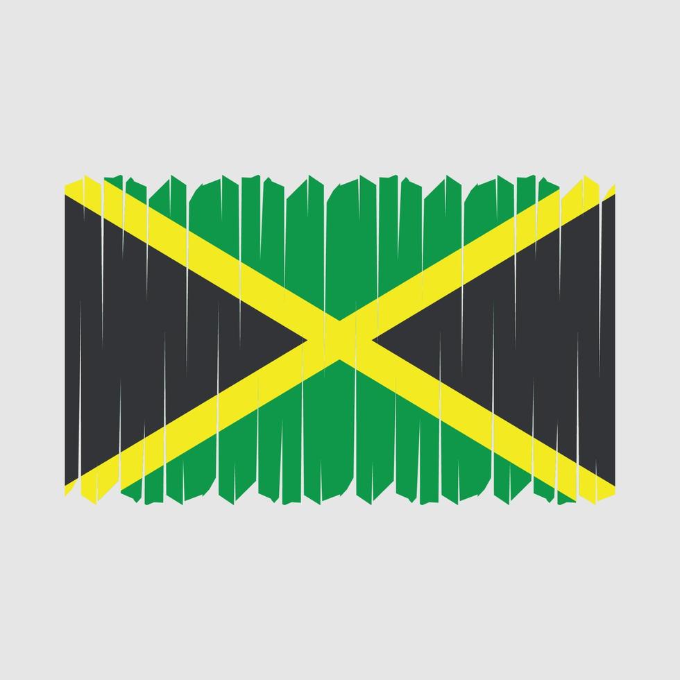 Jamaica Flag Brush Vector