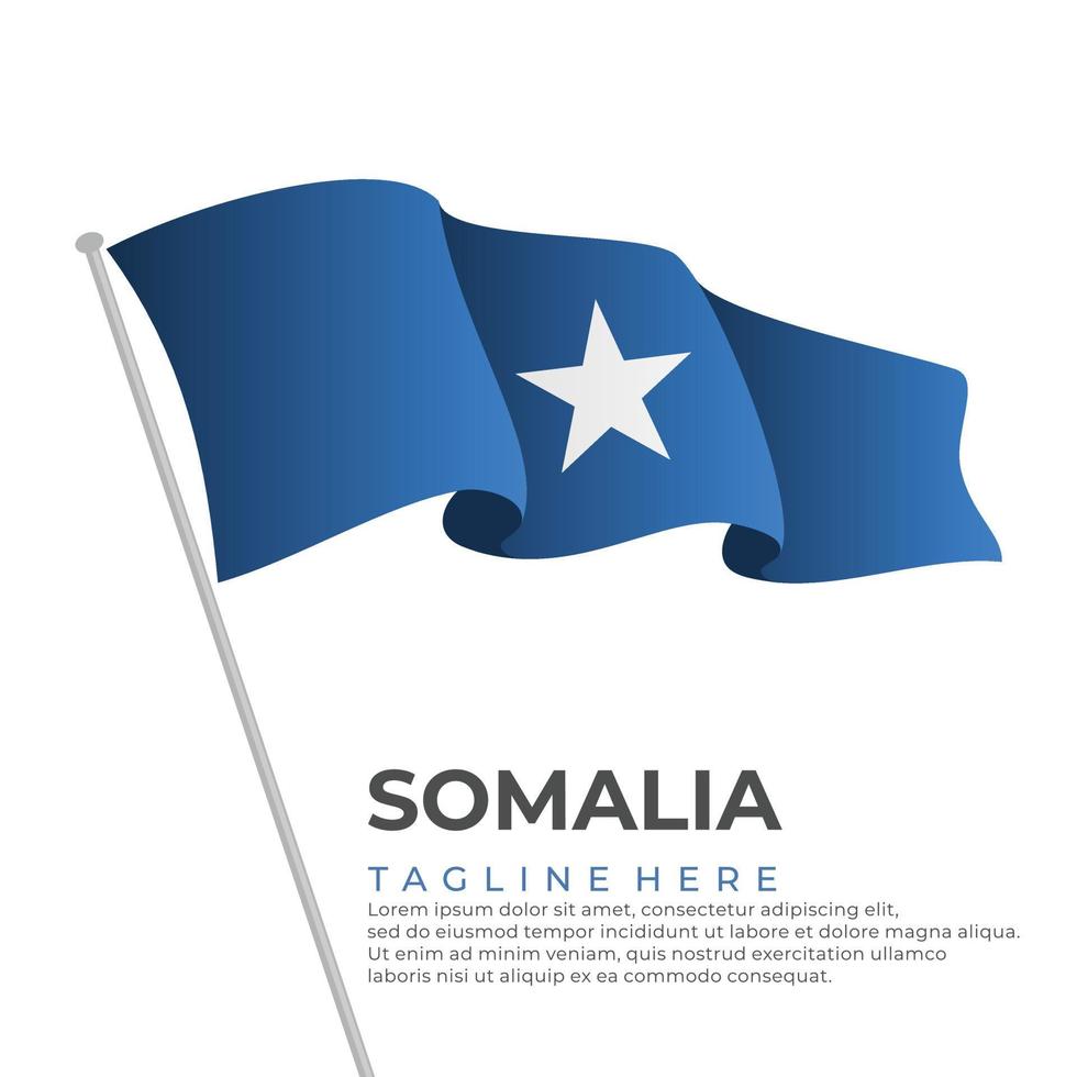 Template vector Somalia flag modern design