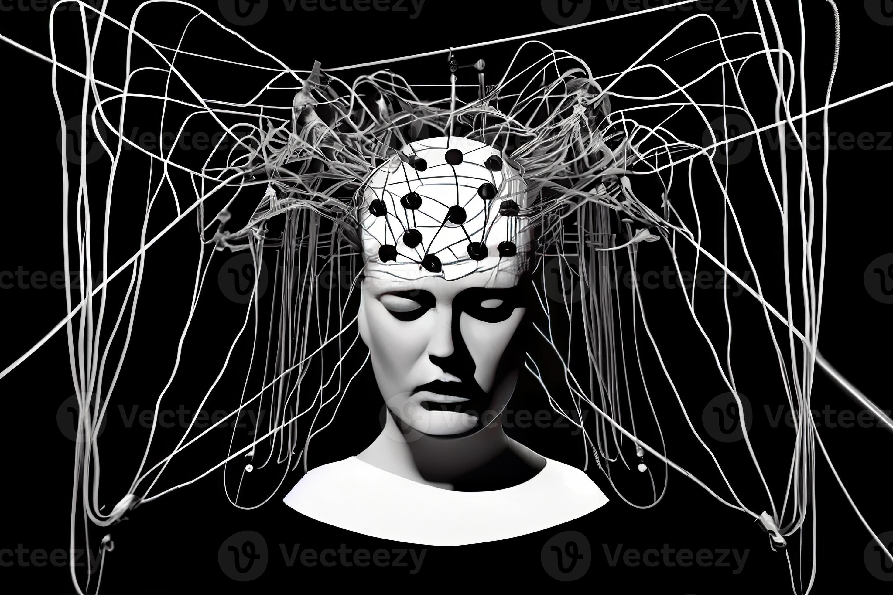 Mind control, brain with strings, manipulation and dictator concept 21626270 Stock Photo at Vecteezy