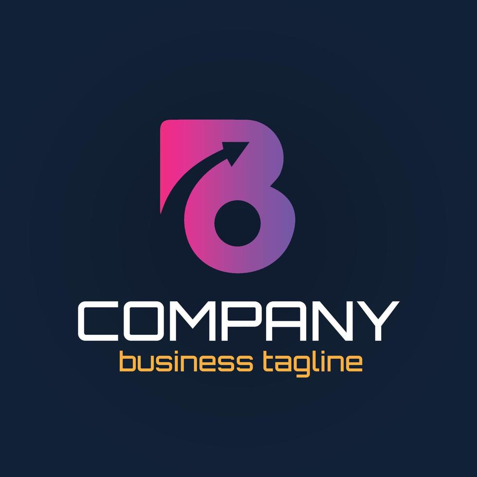 Letter B Air Travel Logo Design vector