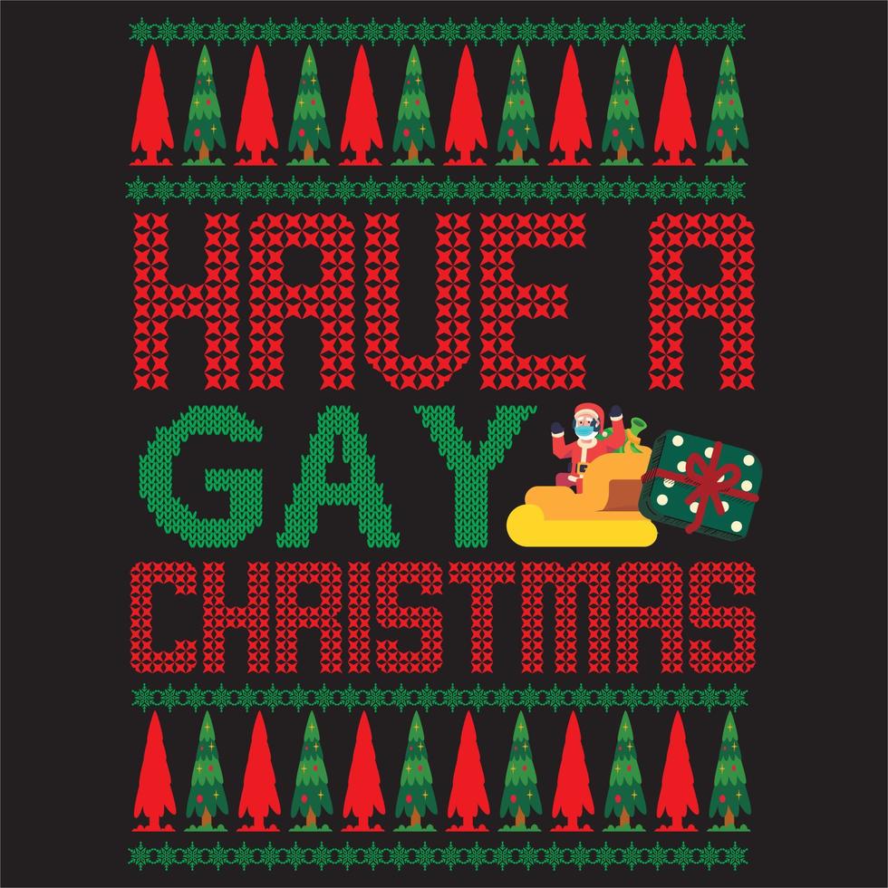 Have a gay Christmas vector