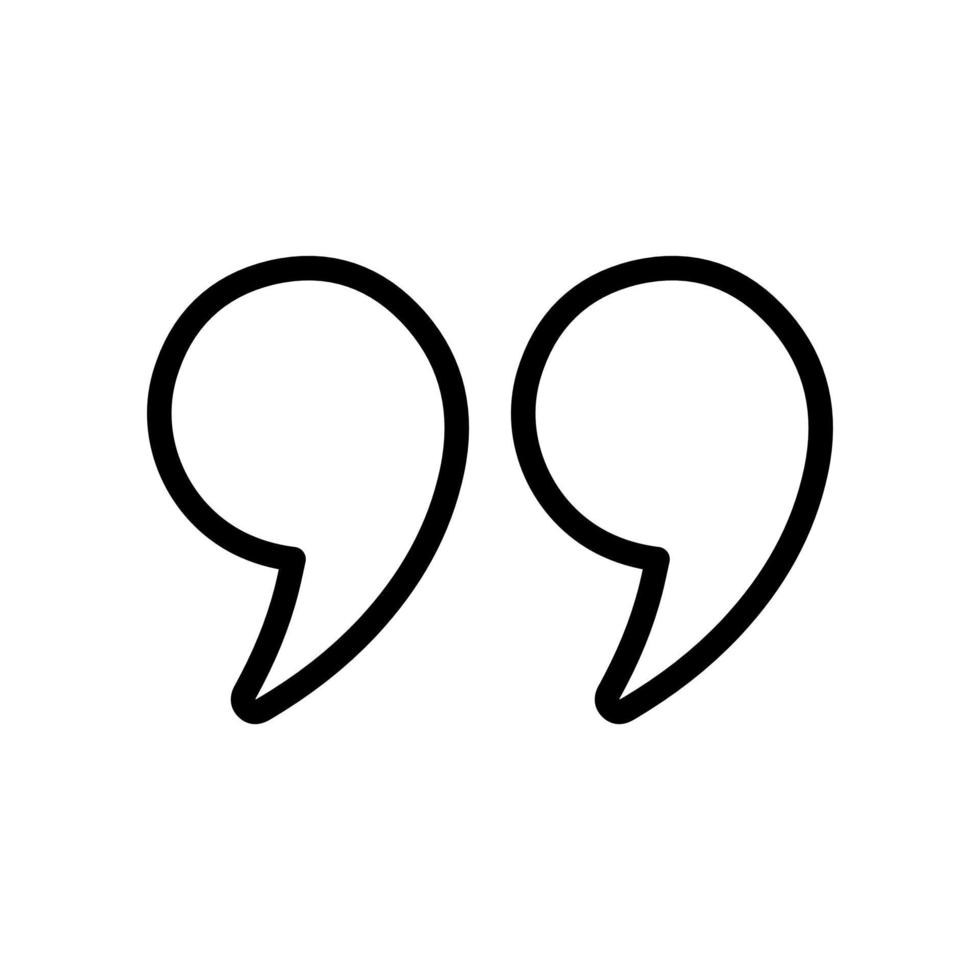 double-quotes-symbol-icon-in-line-style-design-isolated-on-white