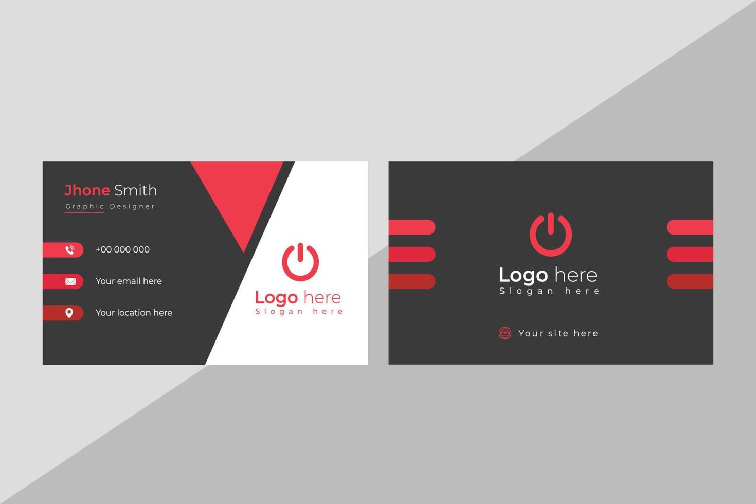Business Card Template 21627297 Vector Art at Vecteezy Business Card Template 21627297 Vector Art at Vecteezy