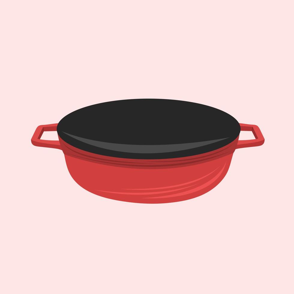 Braiser vector illustration for graphic design and decorative element