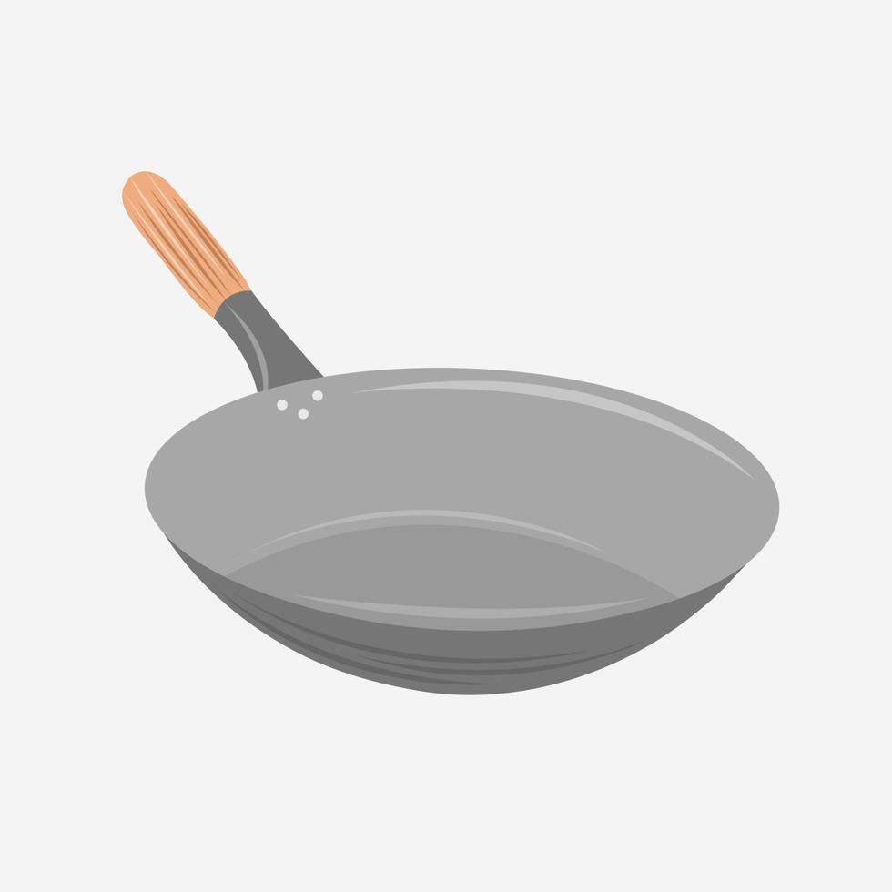 Wok vector illustration for graphic design and decorative element