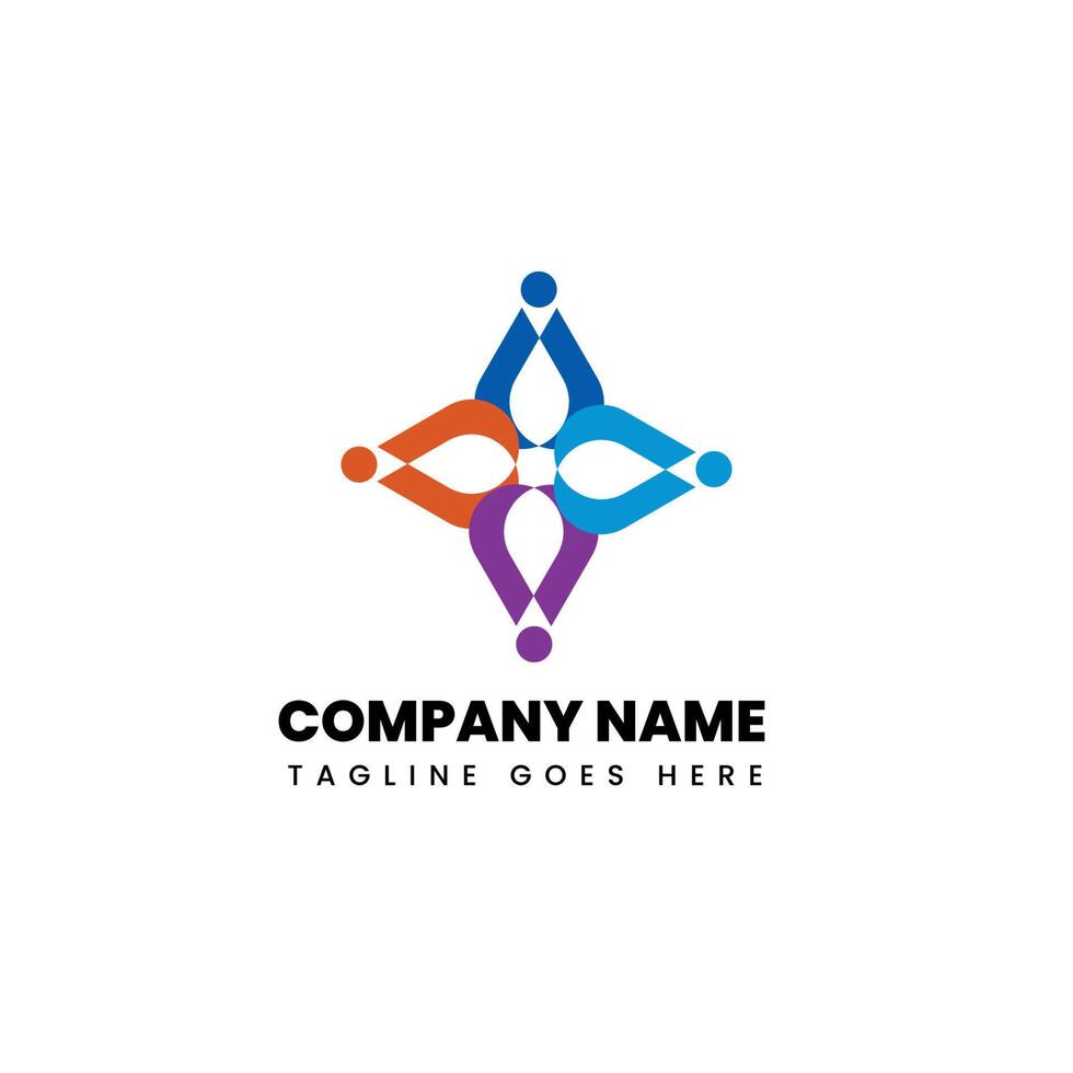 people logo design vector