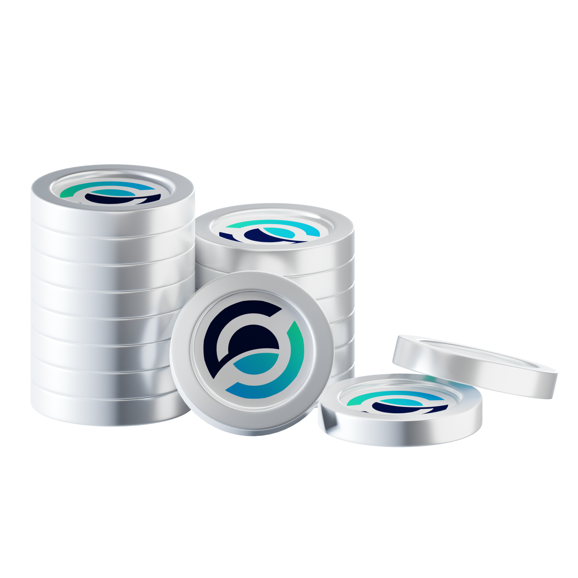 Horizen ZEN coin stacks cryptocurrency. 3D render illustration 21627845 PNG