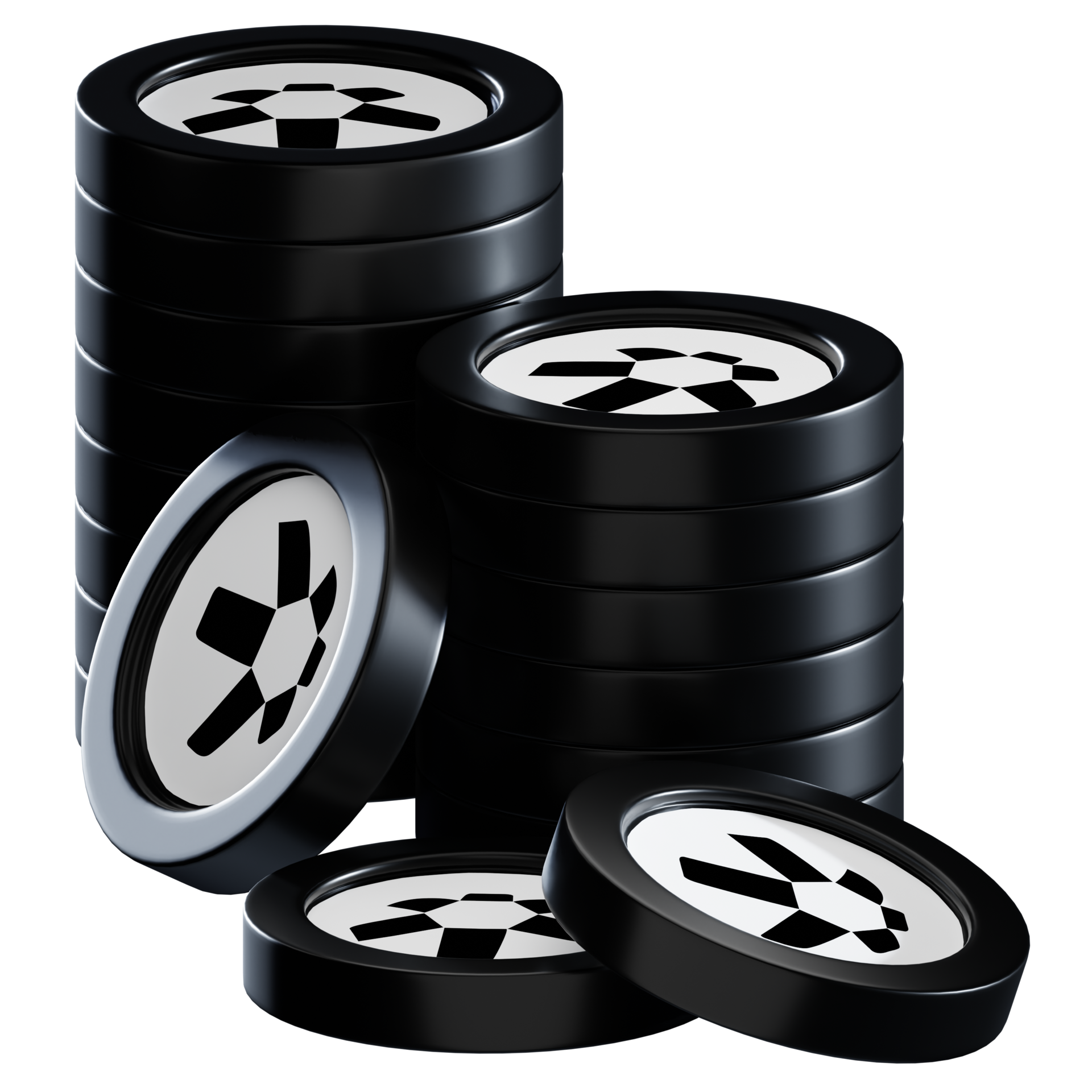 Bitcoin Cash BCH coin stacks cryptocurrency. 3D render illustration  21627699 PNG