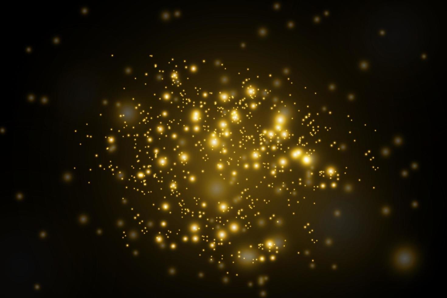 Light flash gold vector