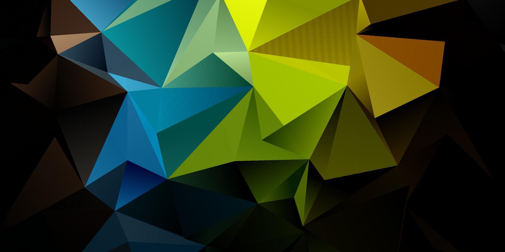 diseño de banner abstracto low poly vector