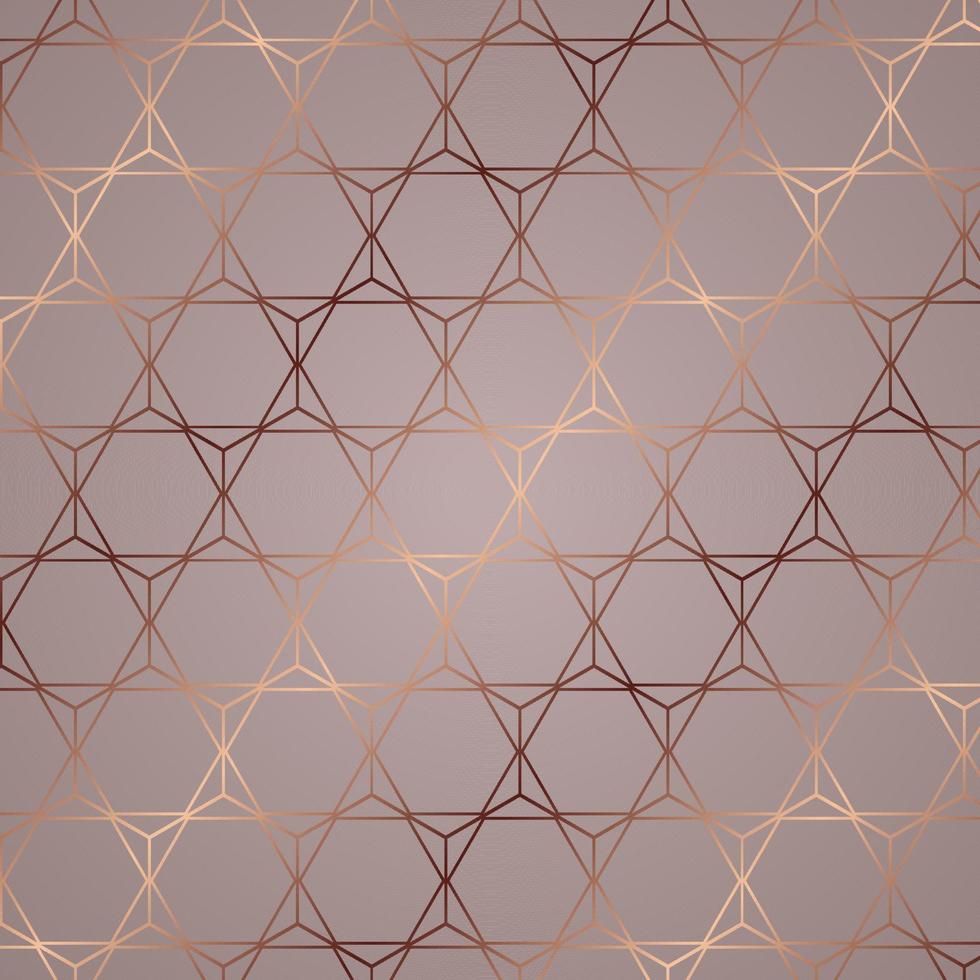 Abstract pattern background in rose gold colours vector