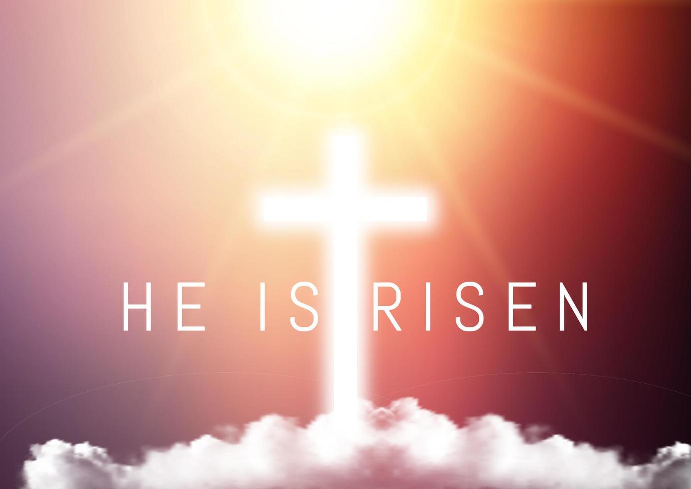 good friday he is risen background vector