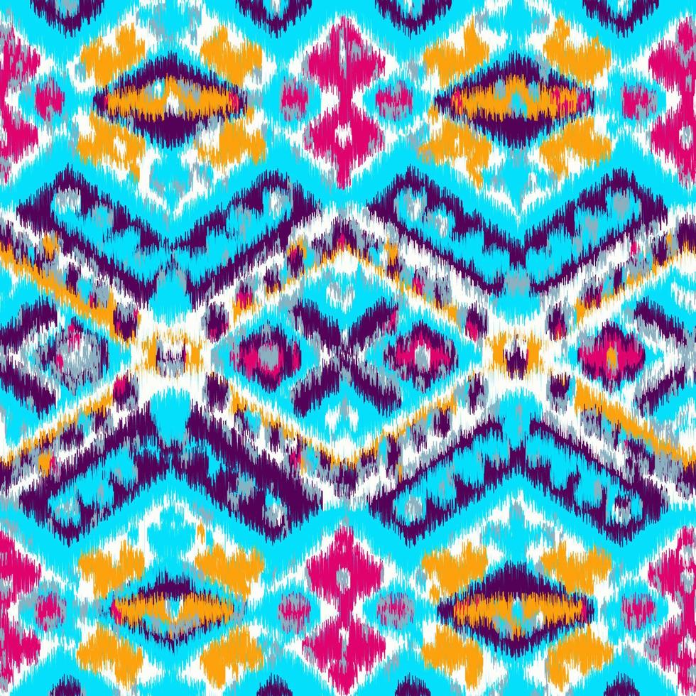 Abstract ethnic pattern design with IKAT style 21628351 Vector Art at