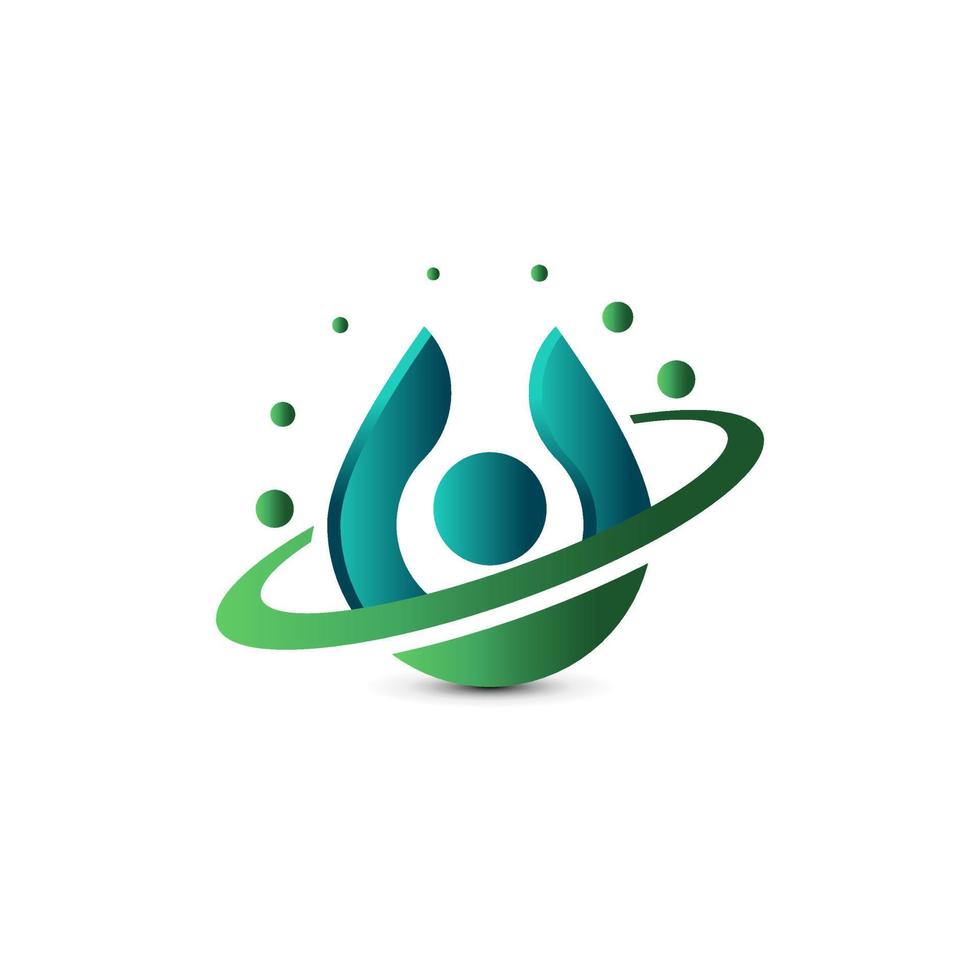 Drop of water vector logo design template. Clean water, filtration.