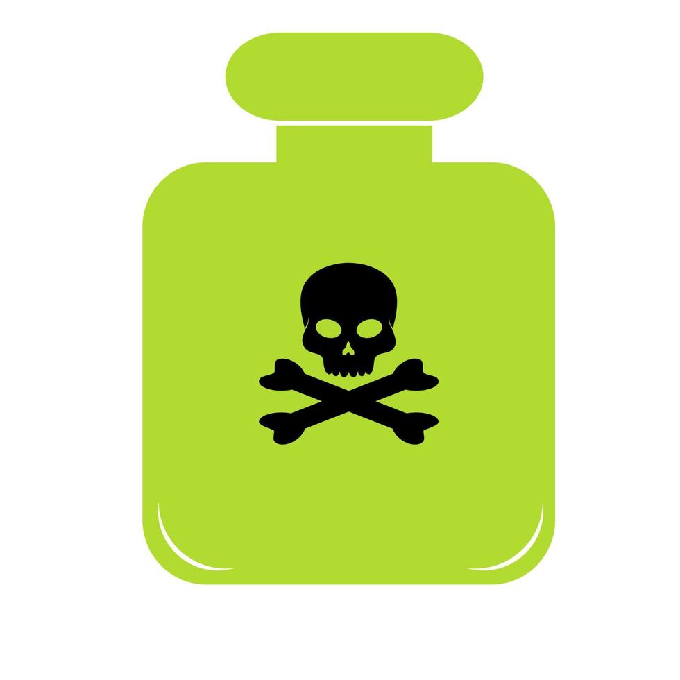 a bottle of toxic vector icon