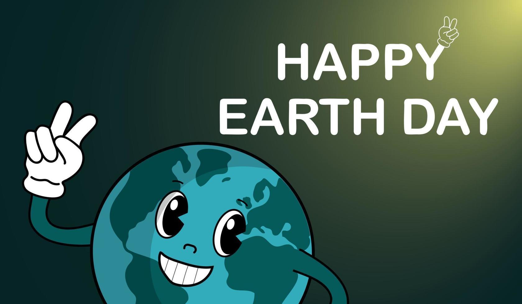 Happy Earth Day banner vector